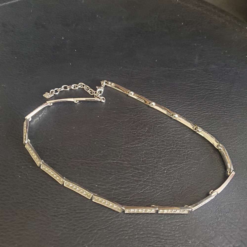 Swarovski Silver Crystal Link Necklace - Picture 11 of 11